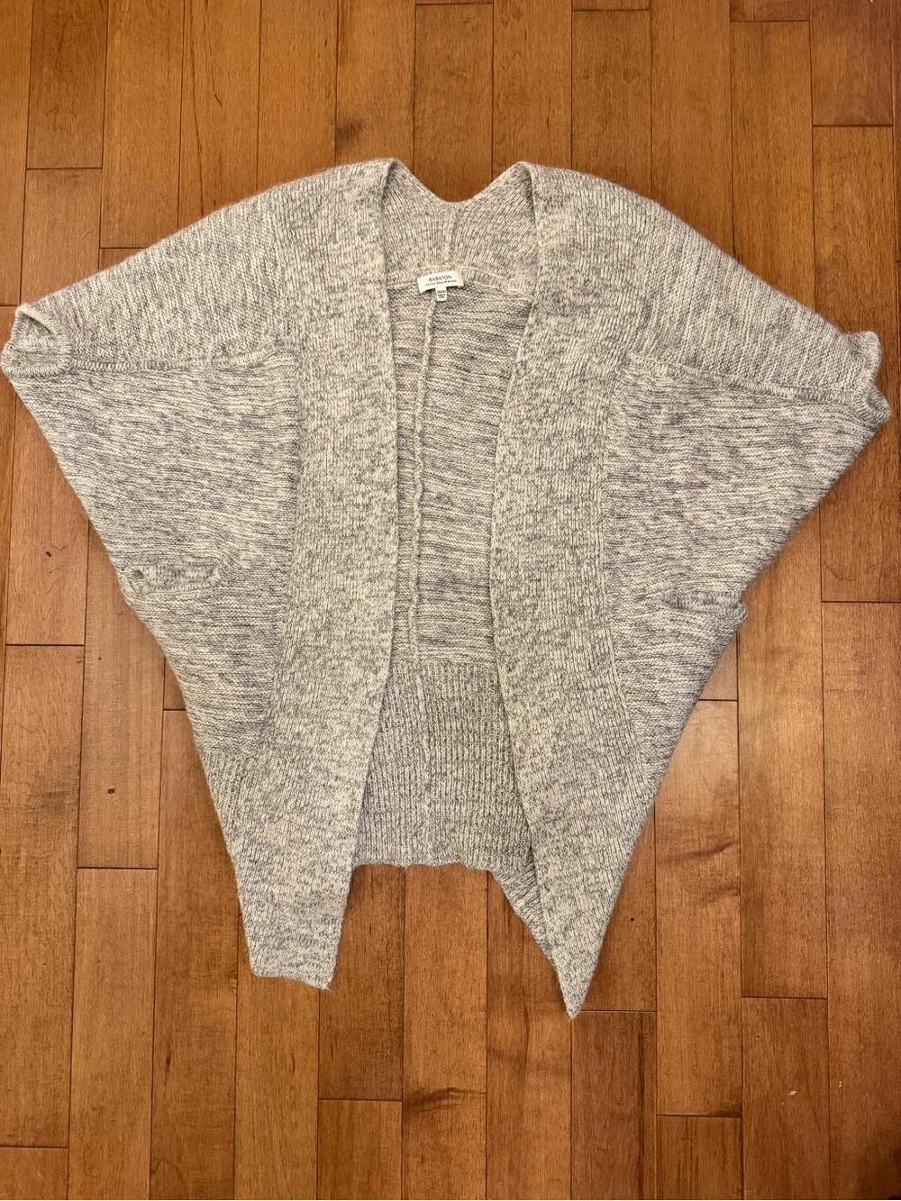 Babaton Italian Mohair Wool Blend Cocoon Cardigan Grey XXS/XS